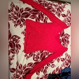 Red Guess Lace shirt